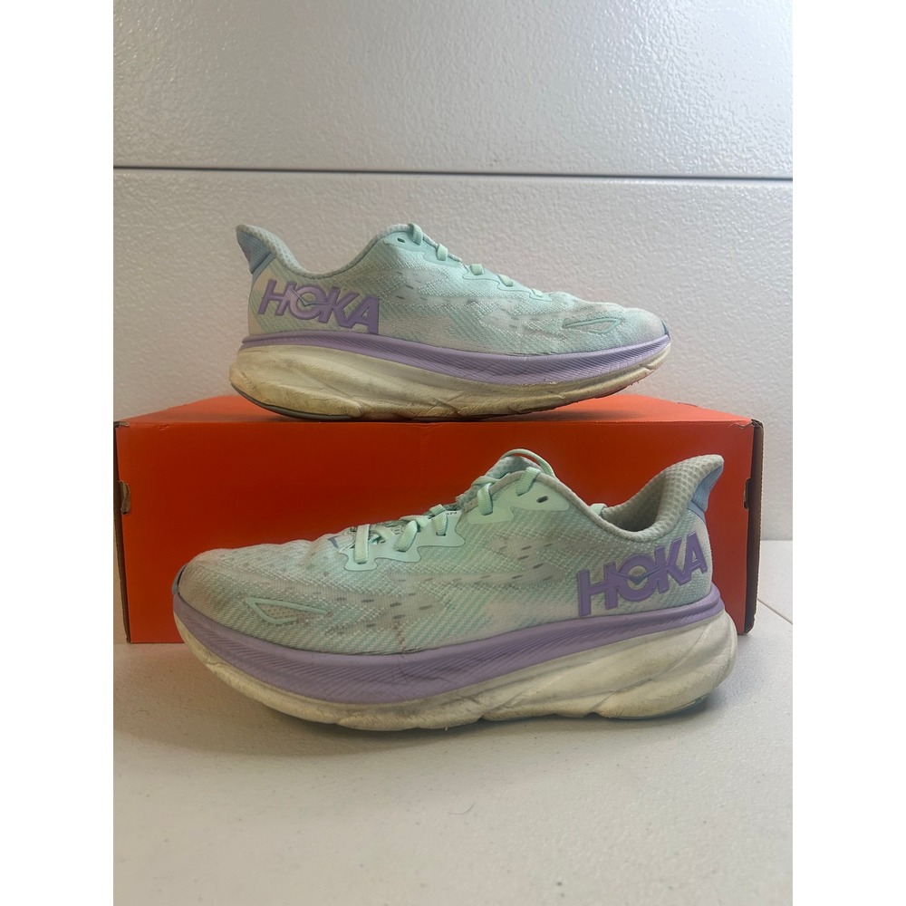 Hoka Clifton 9 Airy Blue Ice Water Women Size 9B #2921